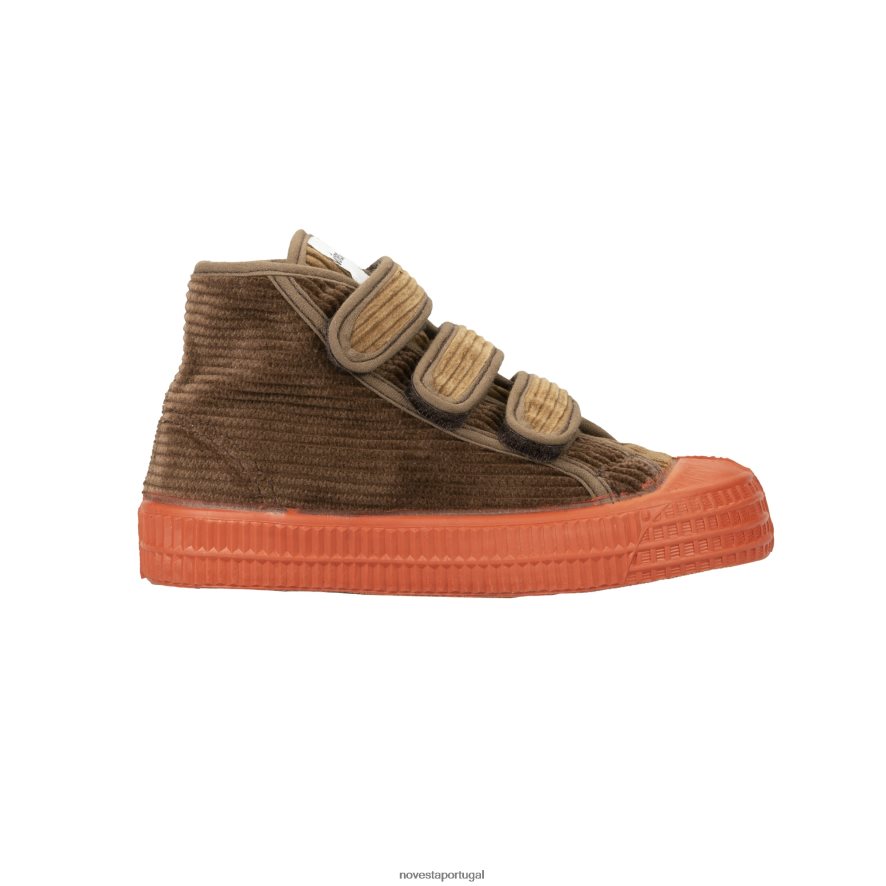 SD. kid vel.cord brwn/397 orn 22D08X248 Novesta sapatos veganos