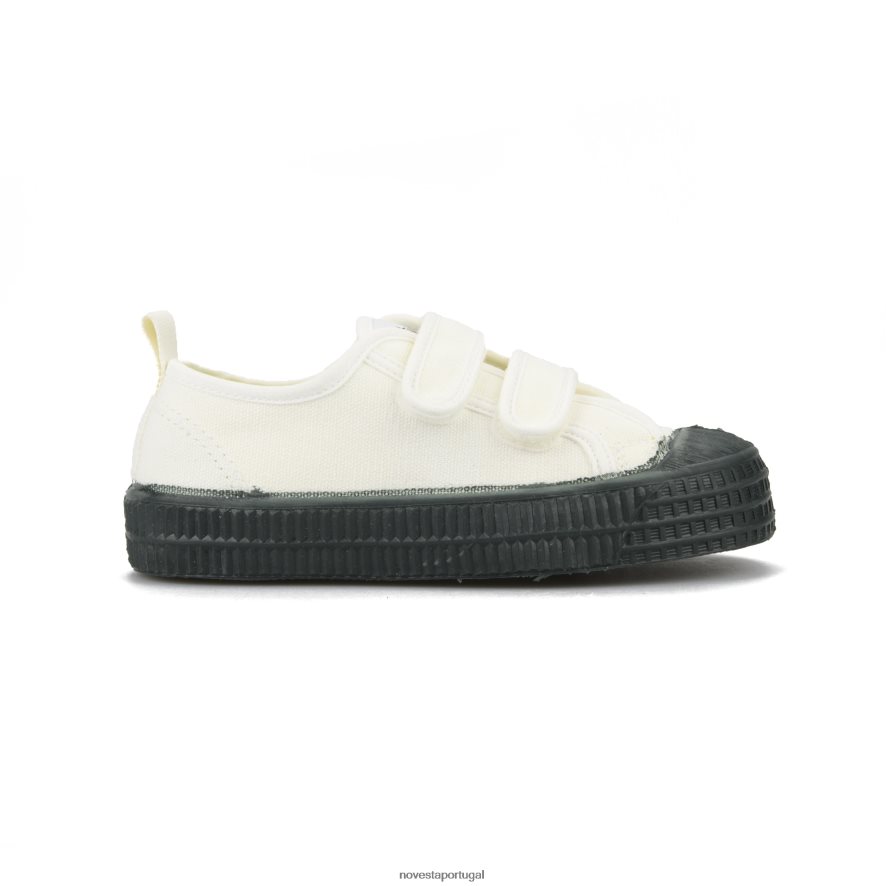 s.m.kid velcro 10 wht/515 grn 22D08X284 Novesta sapatos veganos