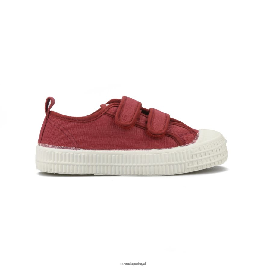 s.m.kid velcro 30 vermelho 22D08X268 Novesta sapatos veganos