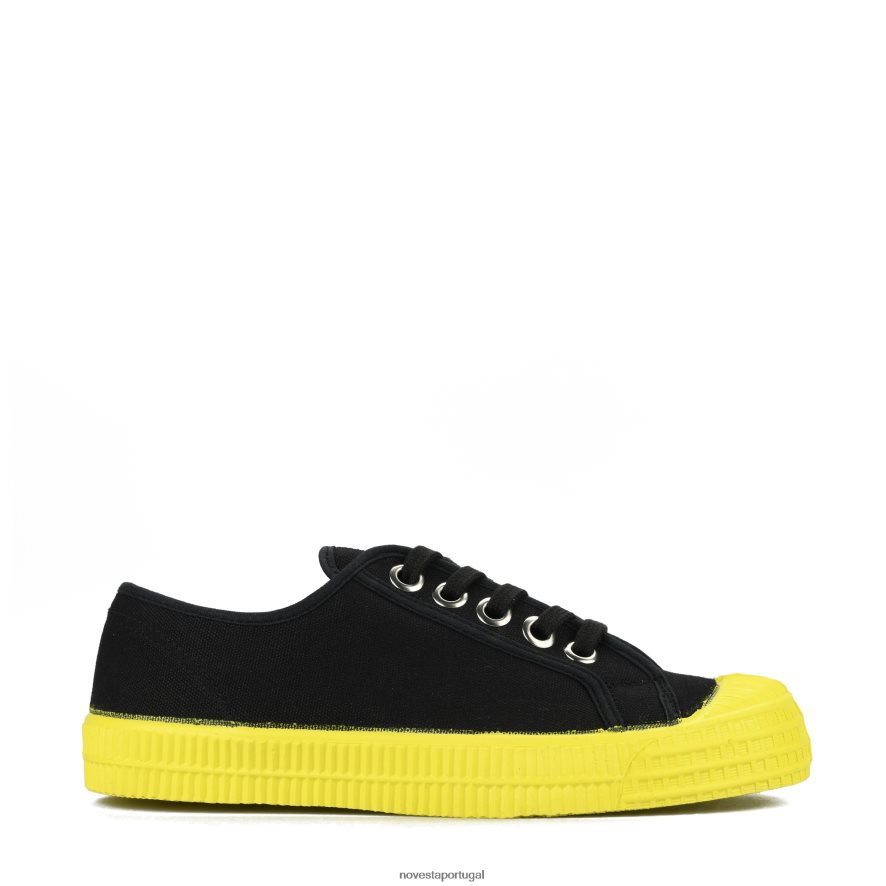 s.m. 60 preto/823 amarelo 22D08X36 Novesta tênis
